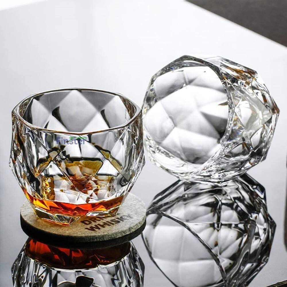 Diamond-Cut Crystal Glass
