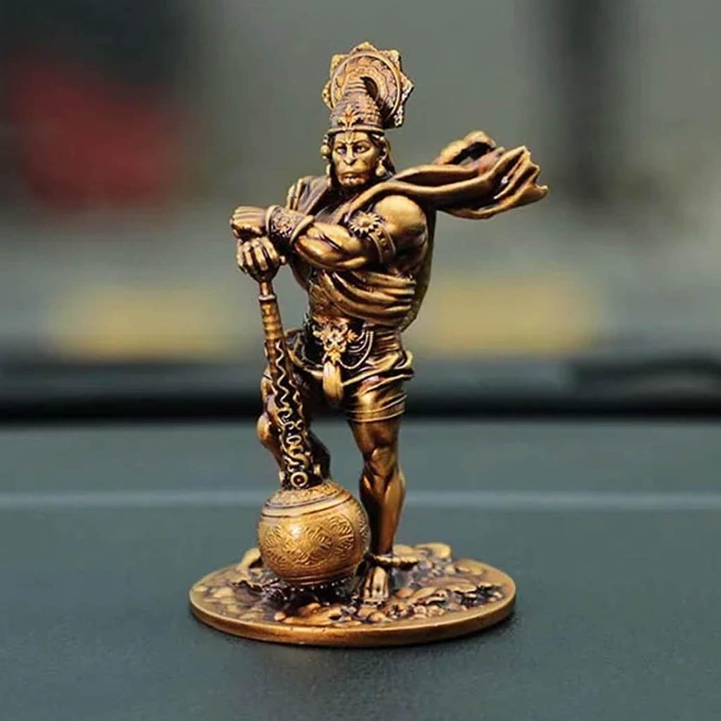Bahubali Hanuman Ji Car Dashboard