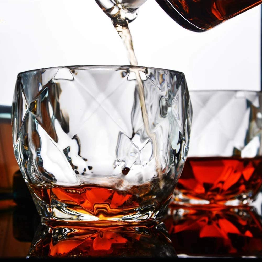 Diamond-Cut Crystal Glass