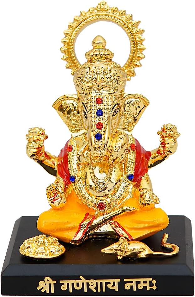 Ganesha - 24K Gold Plated Dagdusheth Idol