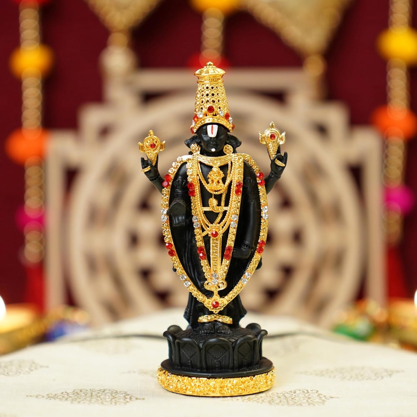 Tirupati Balaji - 24K Gold Plated Idol | Sri Venkateswara