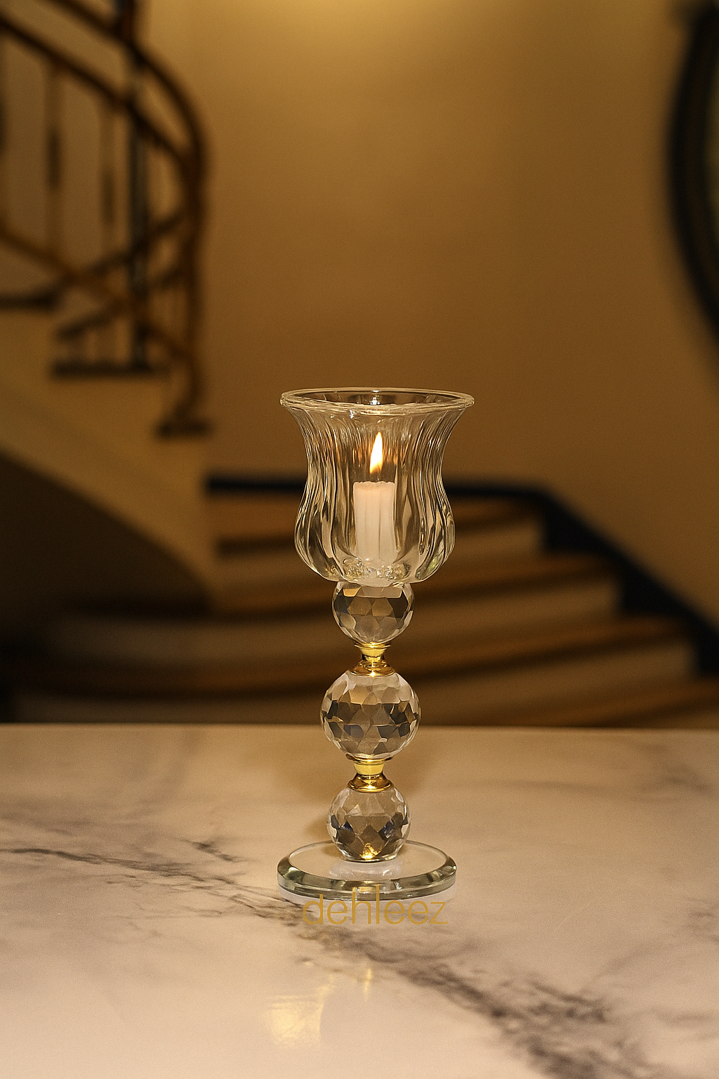 Aurora Crystal Candle Stand