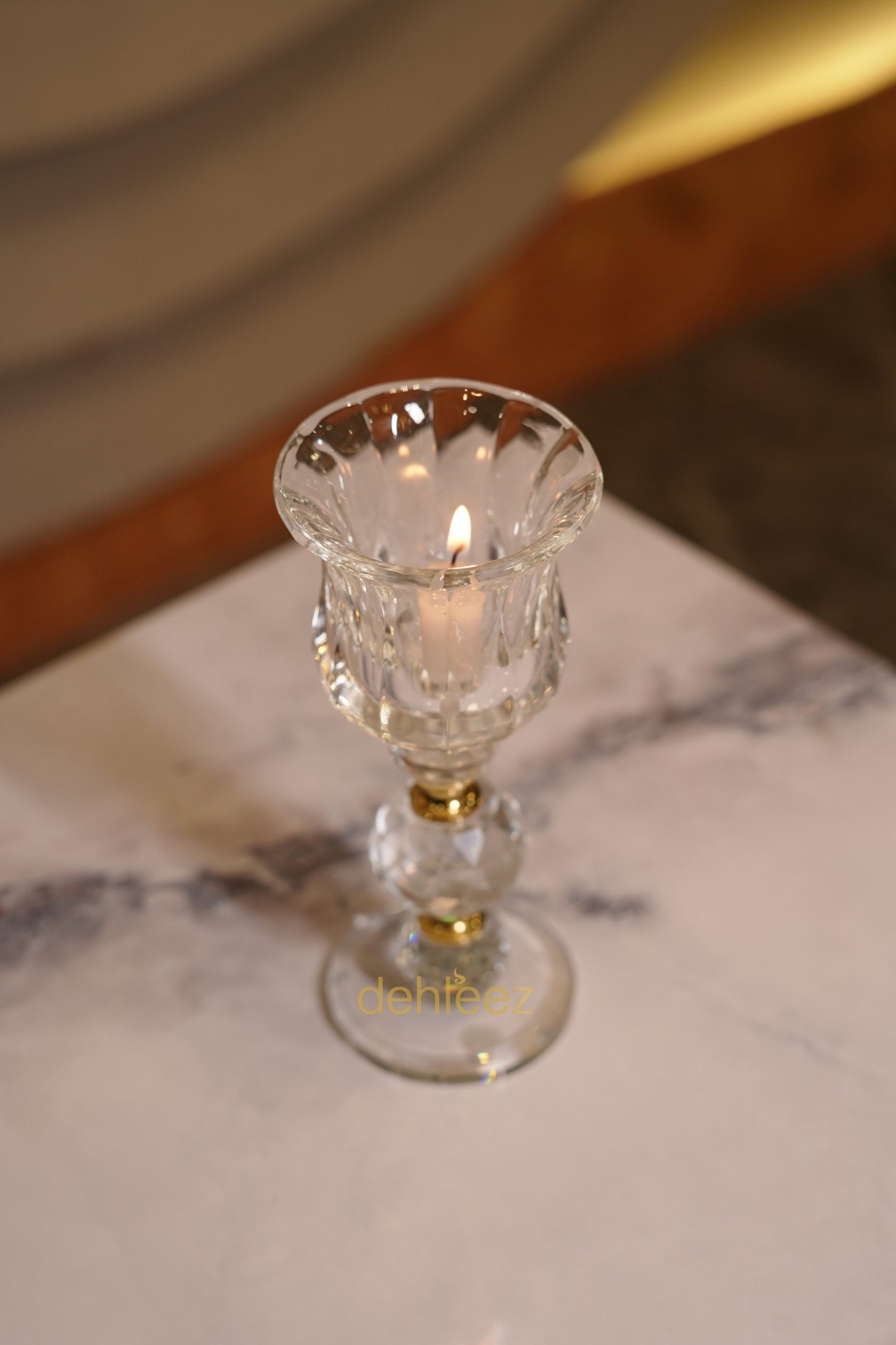 Aurora Crystal Candle Stand