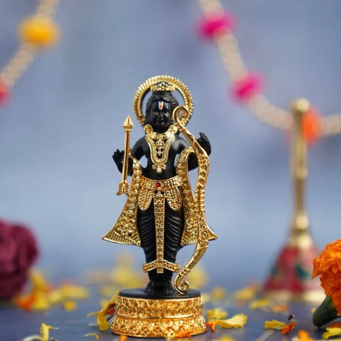 Ram Lalla - 24K Gold Plated Idol 4" inches