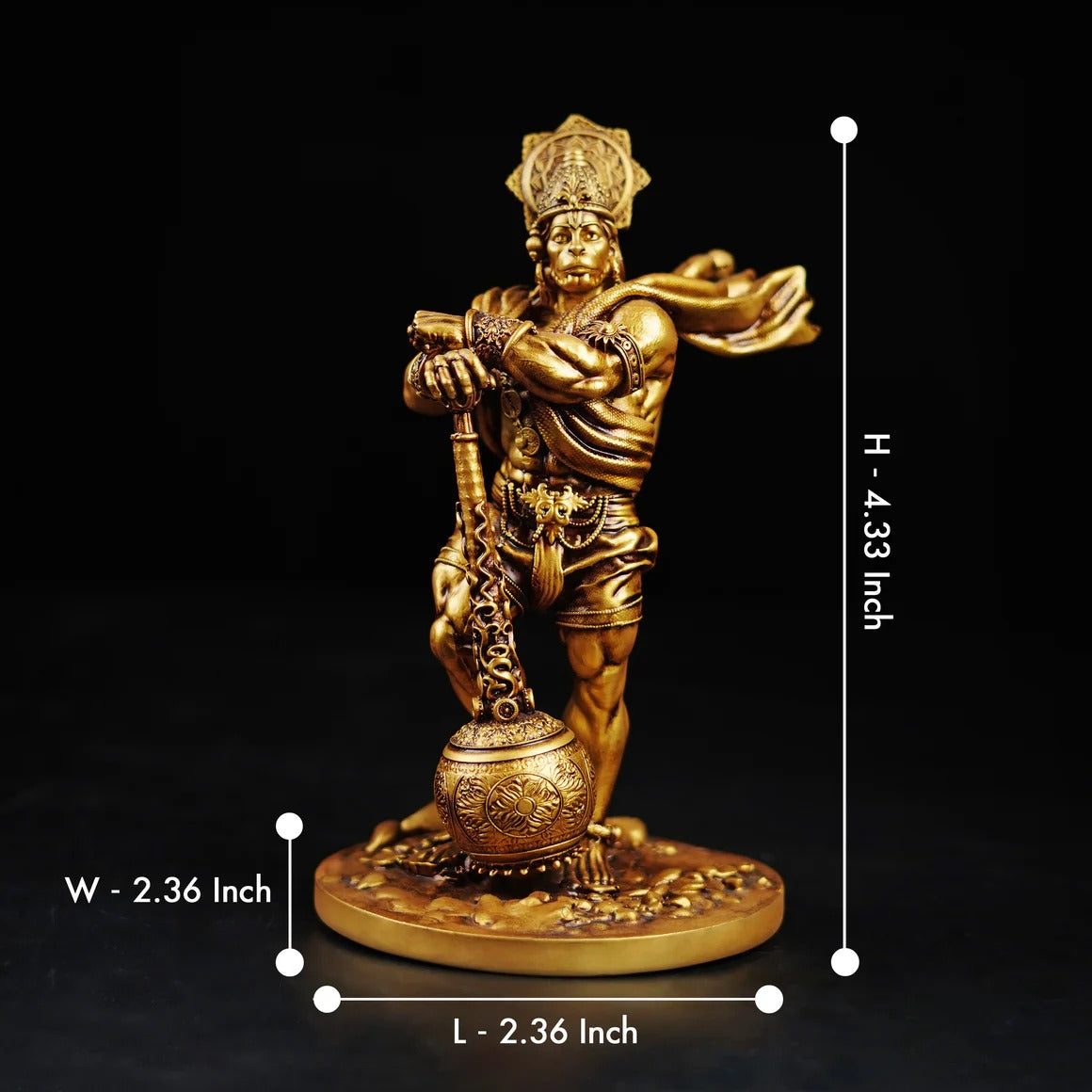 Bahubali Hanuman Ji Car Dashboard