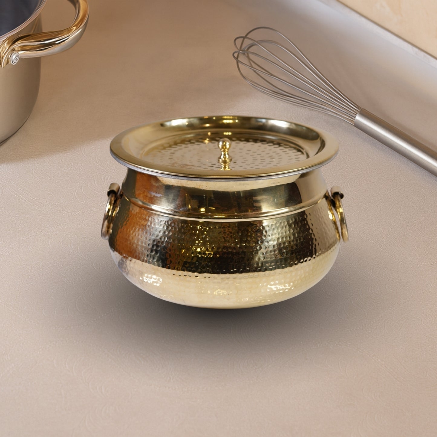 Set of 5 Brass Cookware