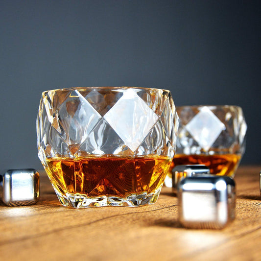 Diamond-Cut Crystal Glass