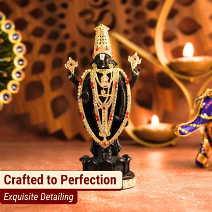 Tirupati Balaji - 24K Gold Plated Idol | Sri Venkateswara
