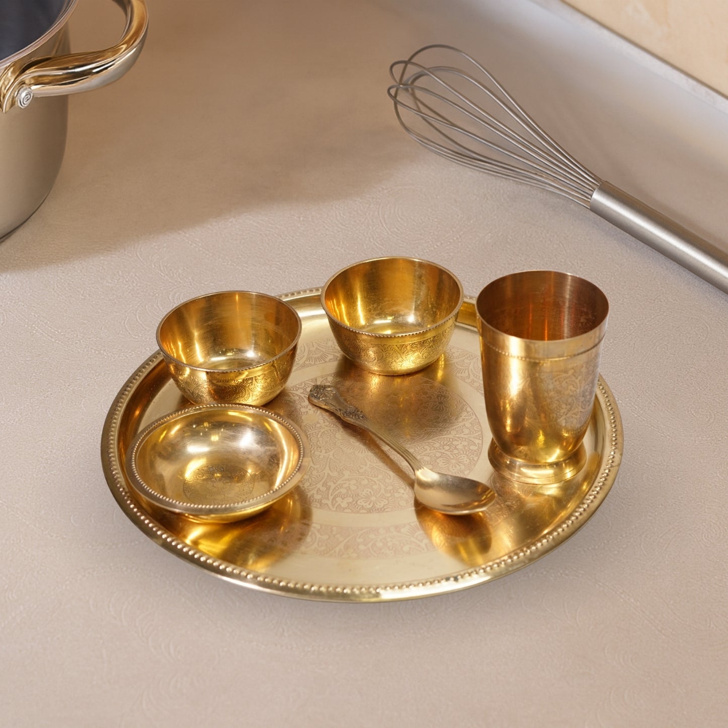 Brass Plate Set