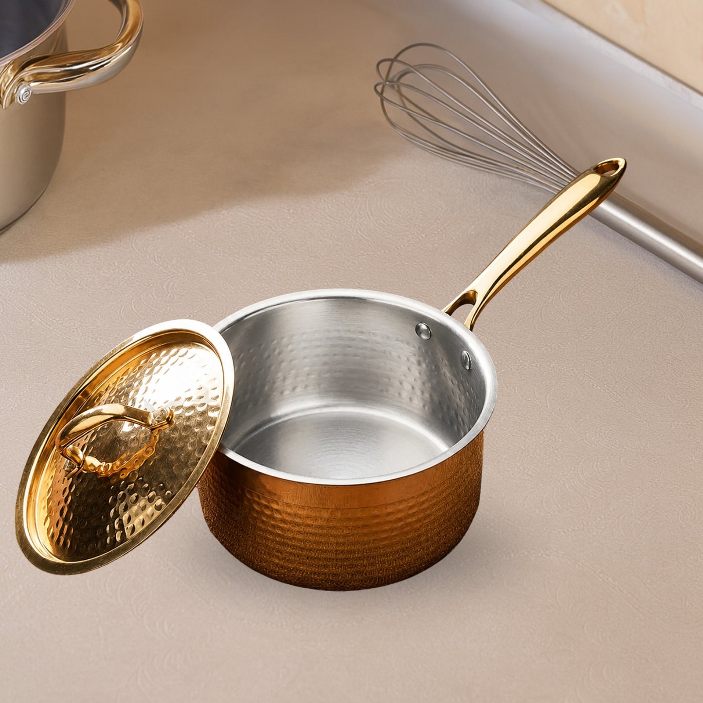 Brass Saucepan / Tea Pan Hammering
