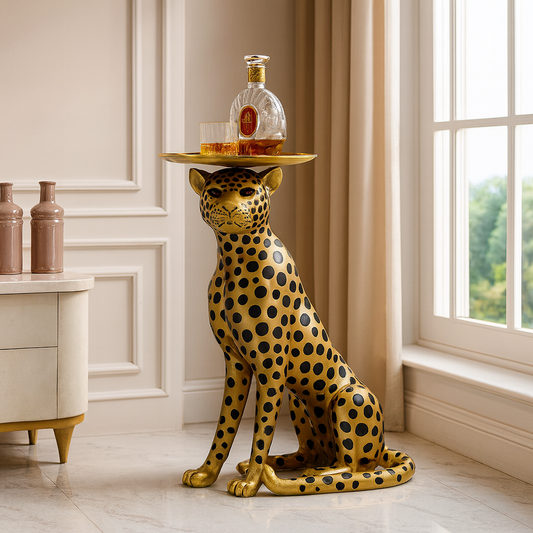 Leopard side table
