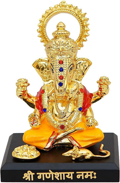 Ganesha - 24K Gold Plated Finish Dagdusheth Idol
