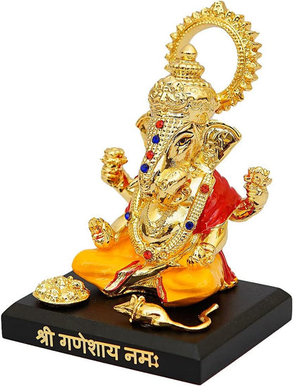 Ganesha - 24K Gold Plated Finish Dagdusheth Idol