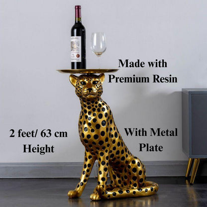 Leopard side table