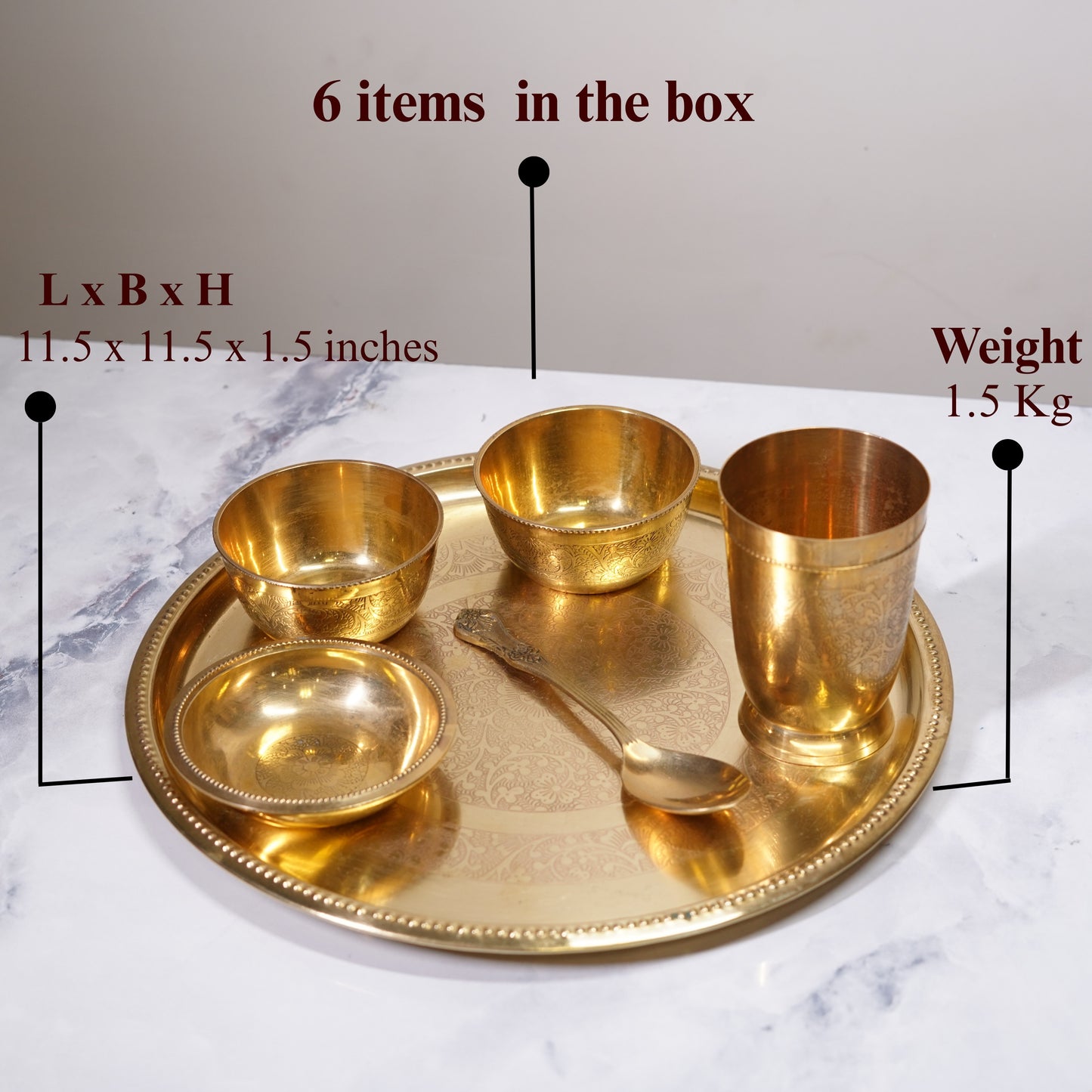 Brass Plate Set