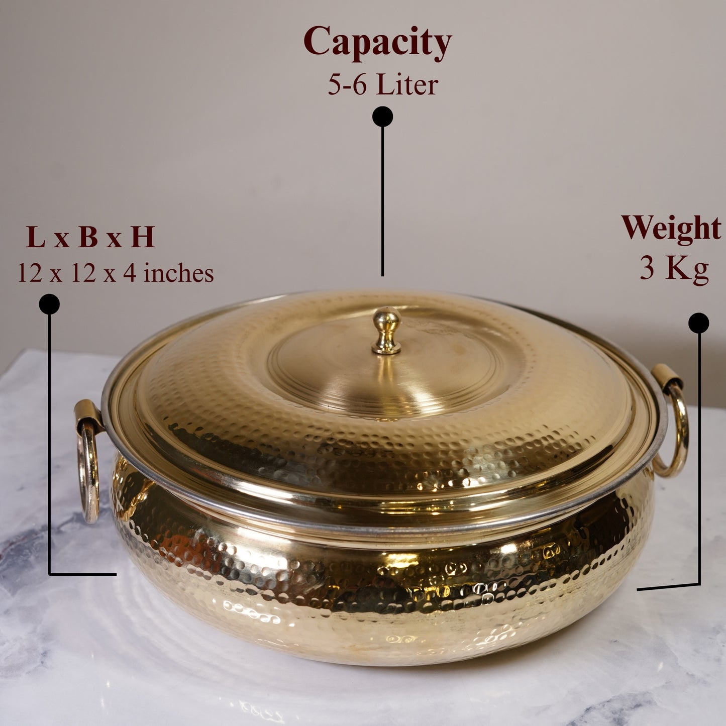 Brass Mughlai Lagan