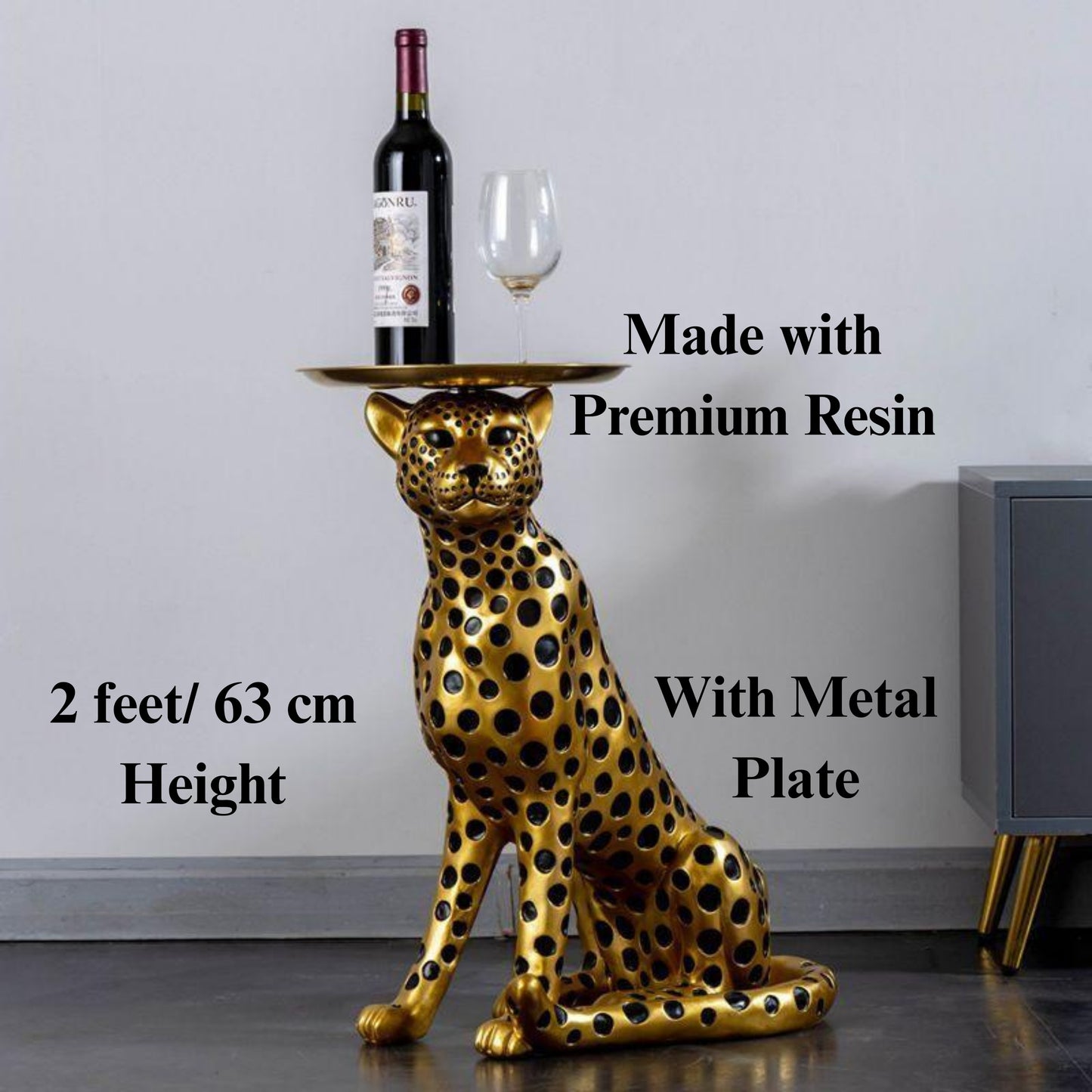 Leopard side table